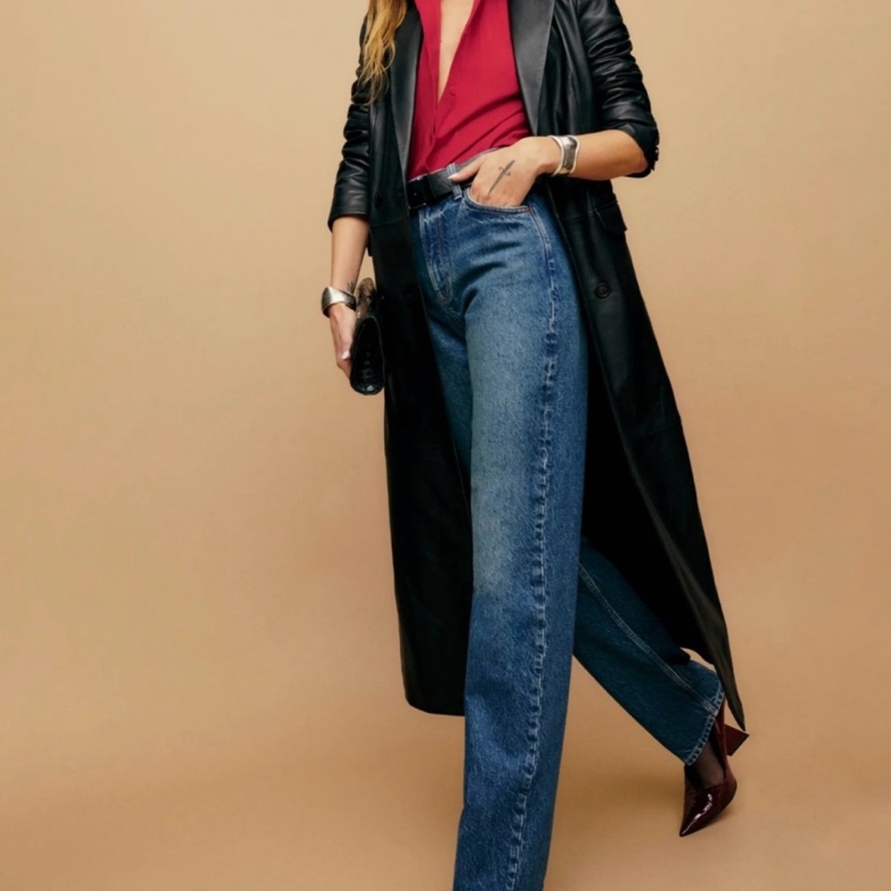 Reformation Abby High Rise Straight Jeans